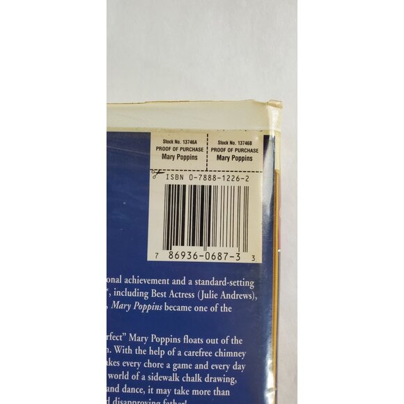 Mary Poppins VHs Tape 1964 Fully Restored - Walt Disney Masterpiece Collection - Picture 6 of 6